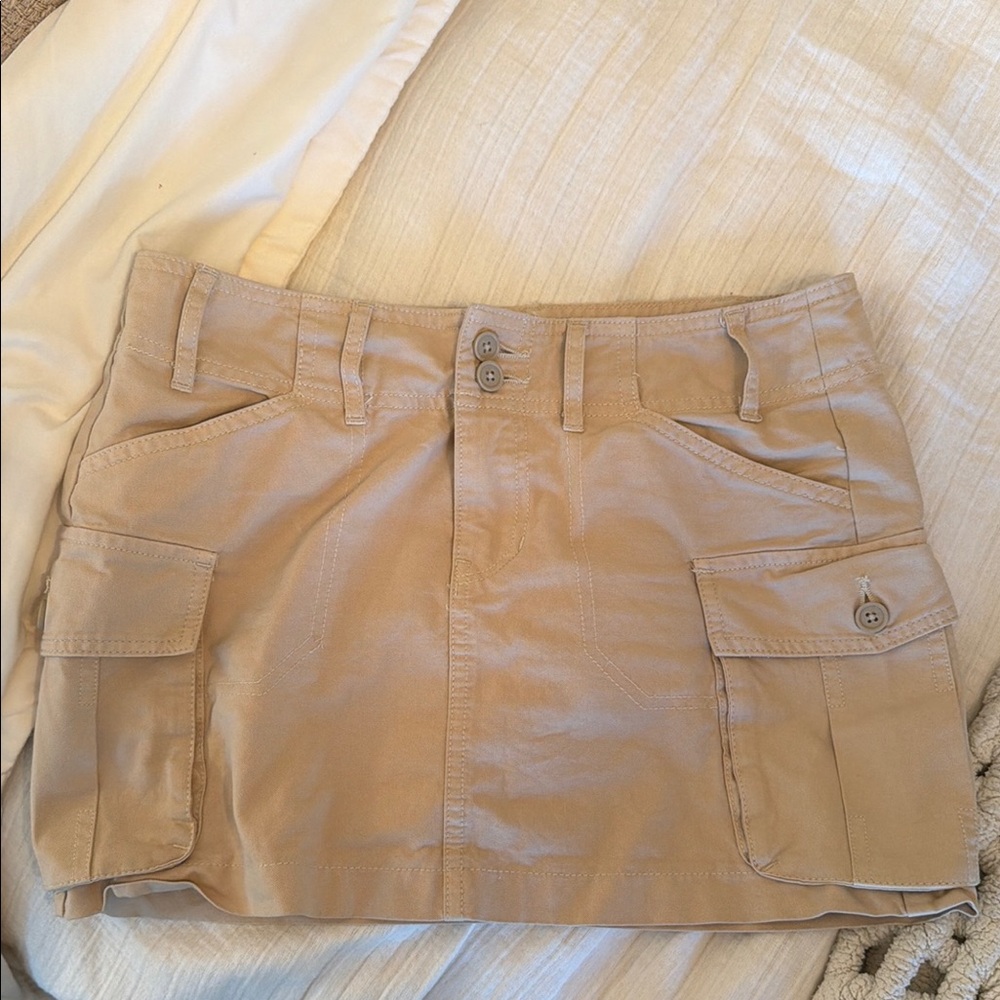 Brandy Melville Tan Cargo Skirt
